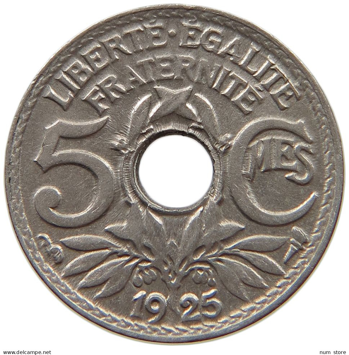 BELGIUM 5 CENTIMES 1925 #c053 0291 - 5 Cents