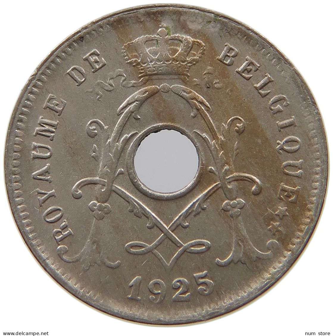 BELGIUM 5 CENTIMES 1925 #c071 0245 - 5 Cents