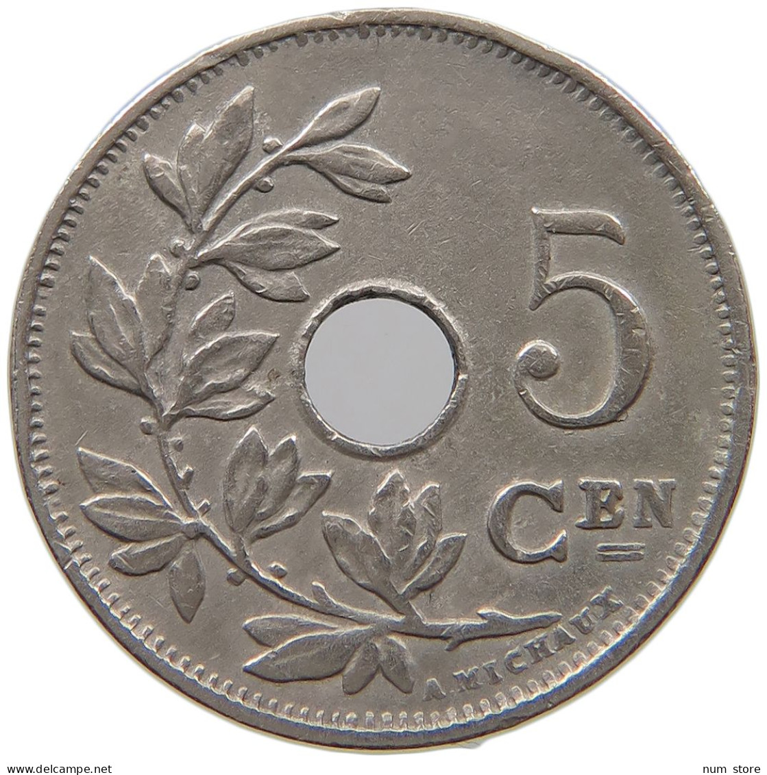 BELGIUM 5 CENTIMES 1925 #a073 0139 - 5 Cents