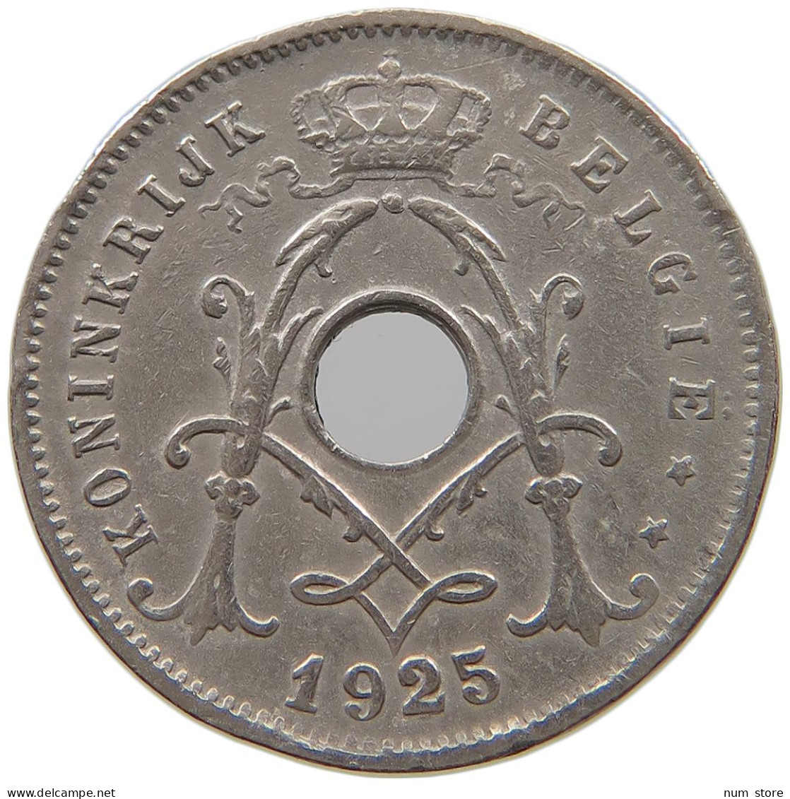 BELGIUM 5 CENTIMES 1925 #a073 0139 - 5 Cents