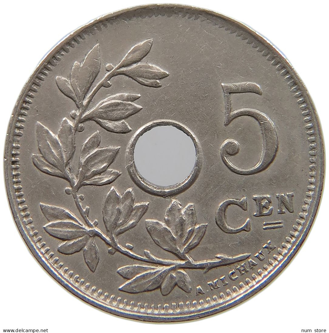 BELGIUM 5 CENTIMES 1923 #a073 0175 - 5 Cent
