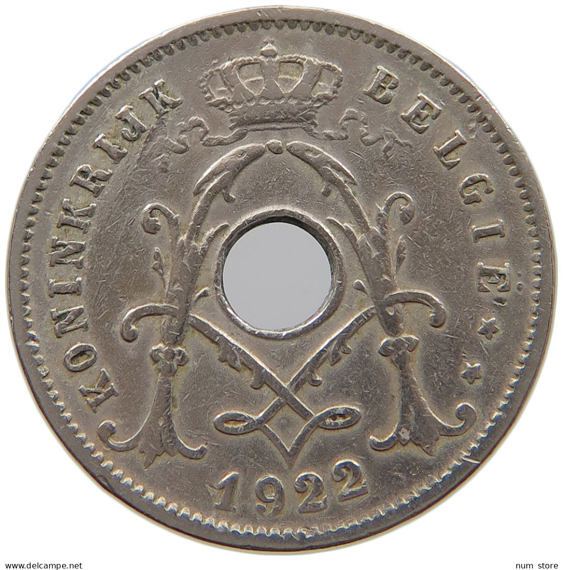 BELGIUM 5 CENTIMES 1922 #a080 0529 - 5 Cents