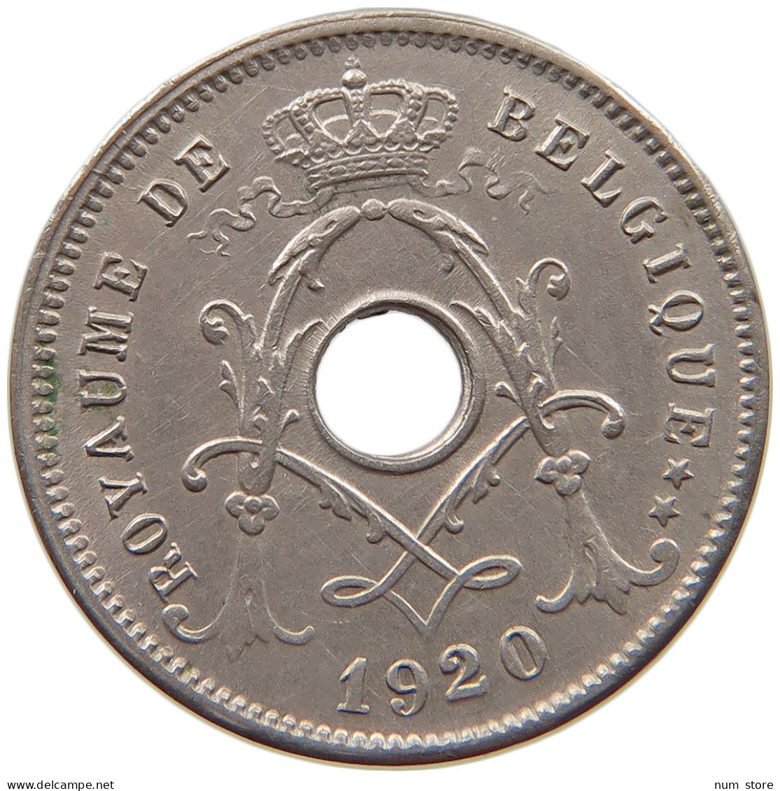 BELGIUM 5 CENTIMES 1920 #c053 0281 - 5 Cents