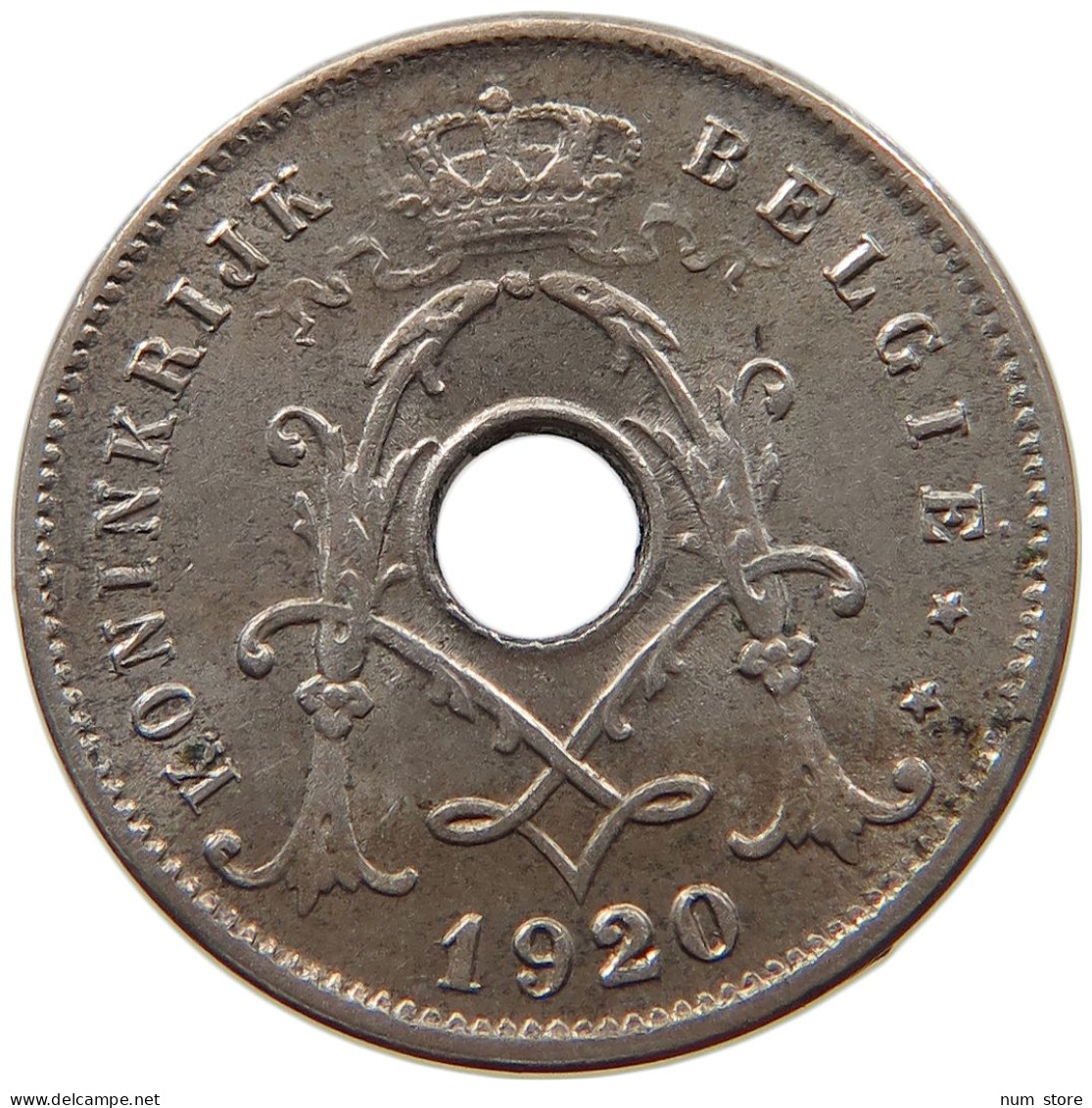 BELGIUM 5 CENTIMES 1920 #c053 0083 - 5 Cents