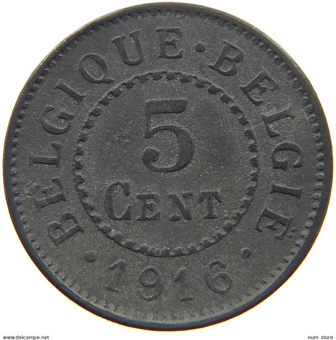 BELGIUM 5 CENTIMES 1916 #c017 0101 - 5 Centimes