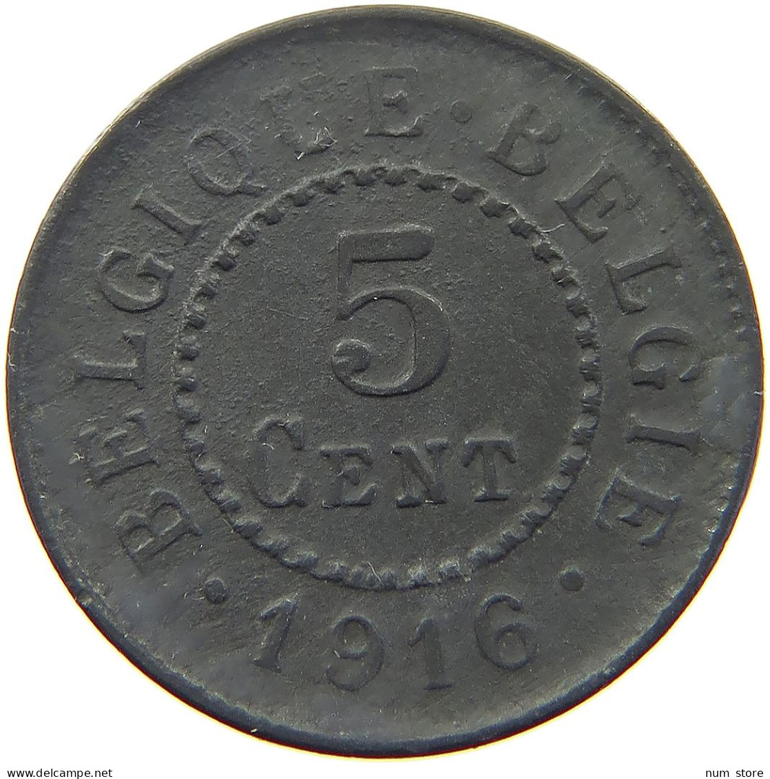 BELGIUM 5 CENTIMES 1916 #a006 0547 - 5 Centimes