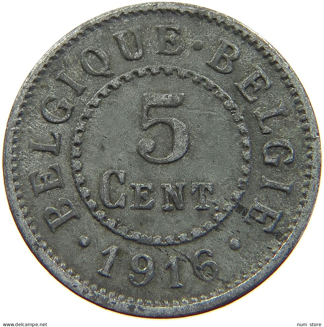 BELGIUM 5 CENTIMES 1916 #a006 0513 - 5 Cent