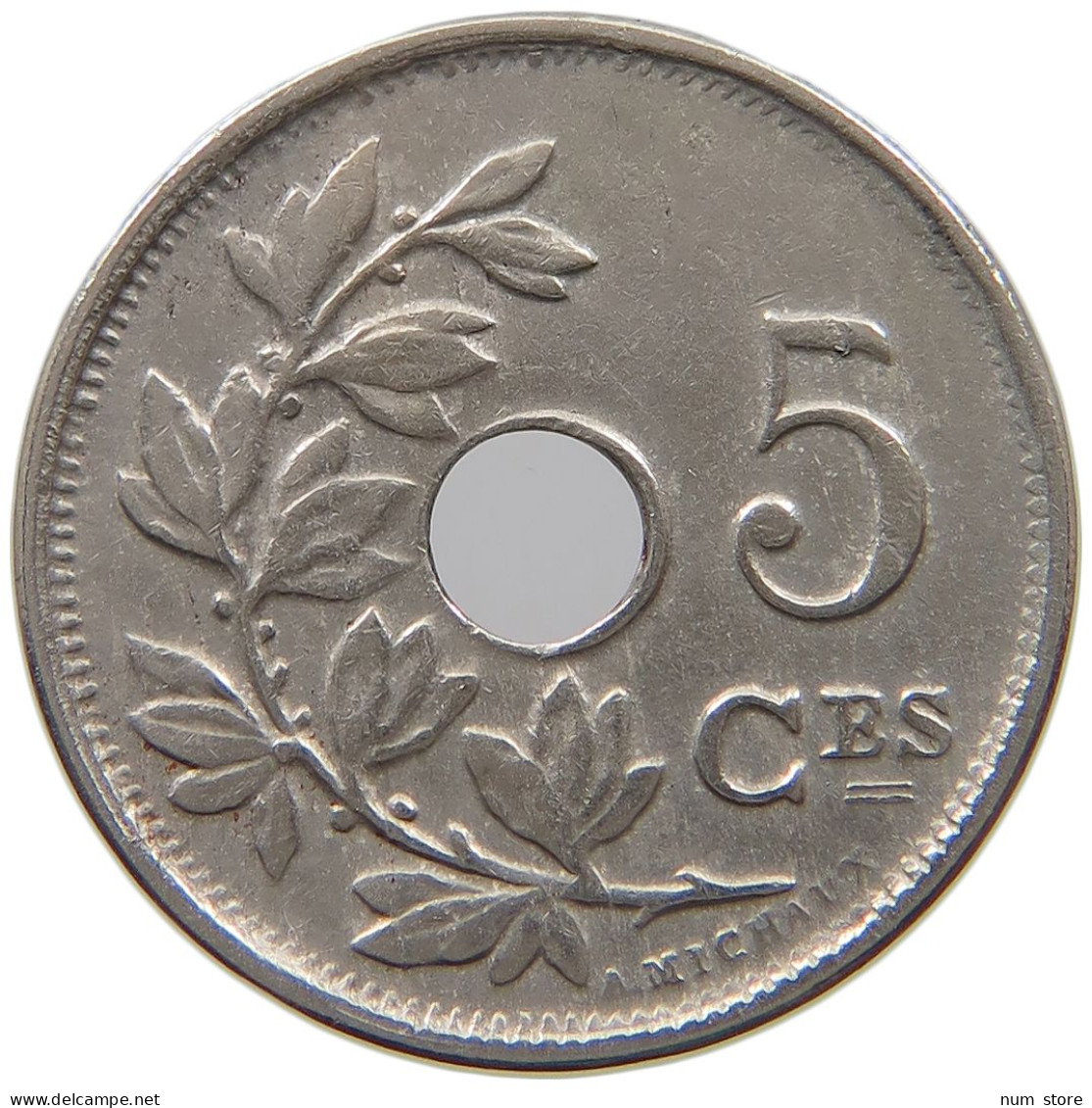 BELGIUM 5 CENTIMES 1913 #a073 0159 - 5 Centimes