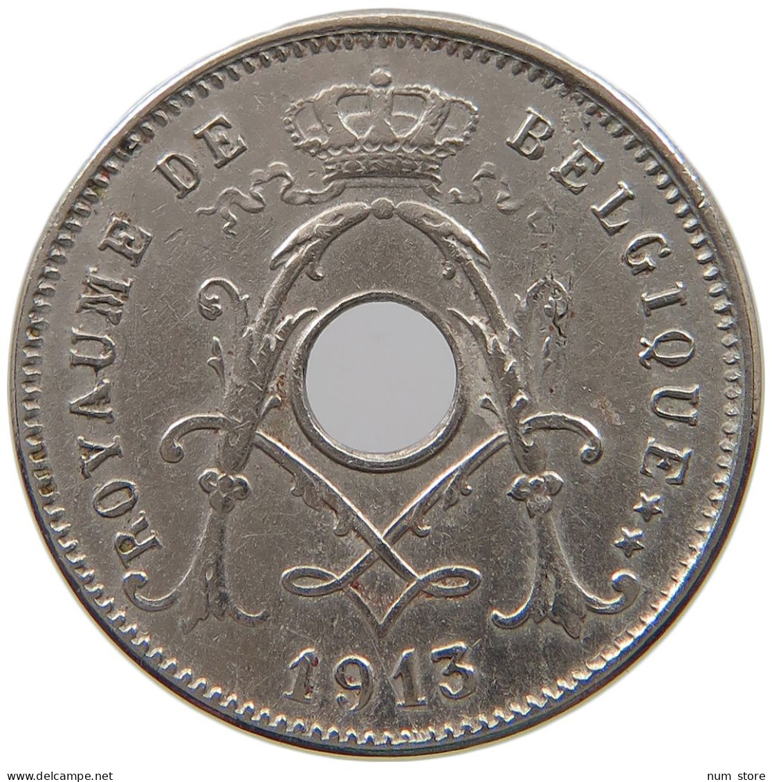 BELGIUM 5 CENTIMES 1913 #a073 0159 - 5 Cents