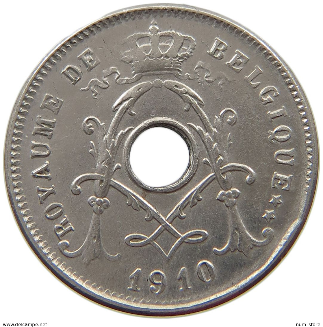 BELGIUM 5 CENTIMES 1910 #a017 0563 - 5 Cent