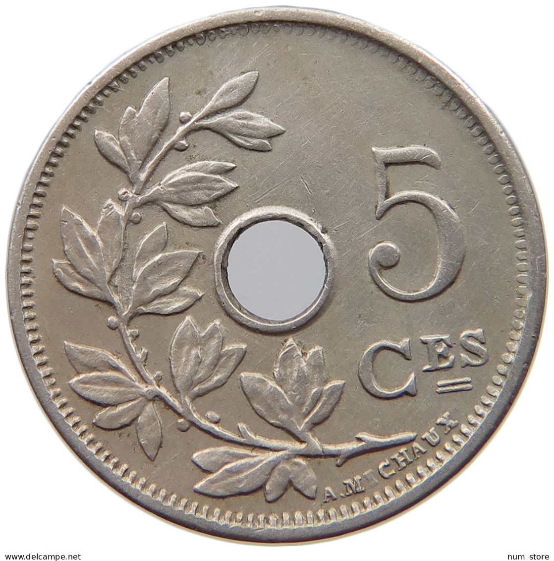 BELGIUM 5 CENTIMES 1906 #s040 0597 - 5 Centimes