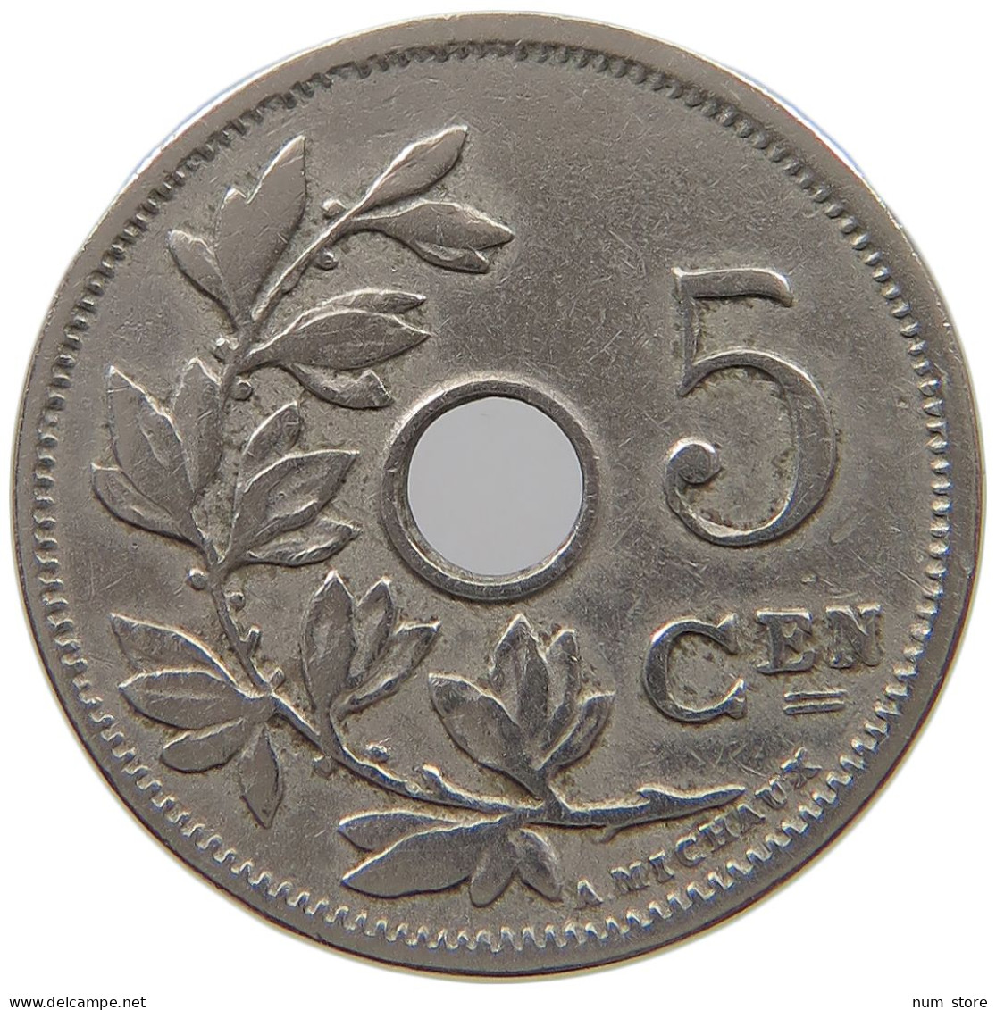 BELGIUM 5 CENTIMES 1906 #a073 0171 - 5 Centimes