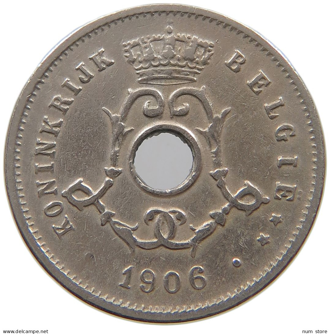 BELGIUM 5 CENTIMES 1906 #a073 0149 - 5 Cents