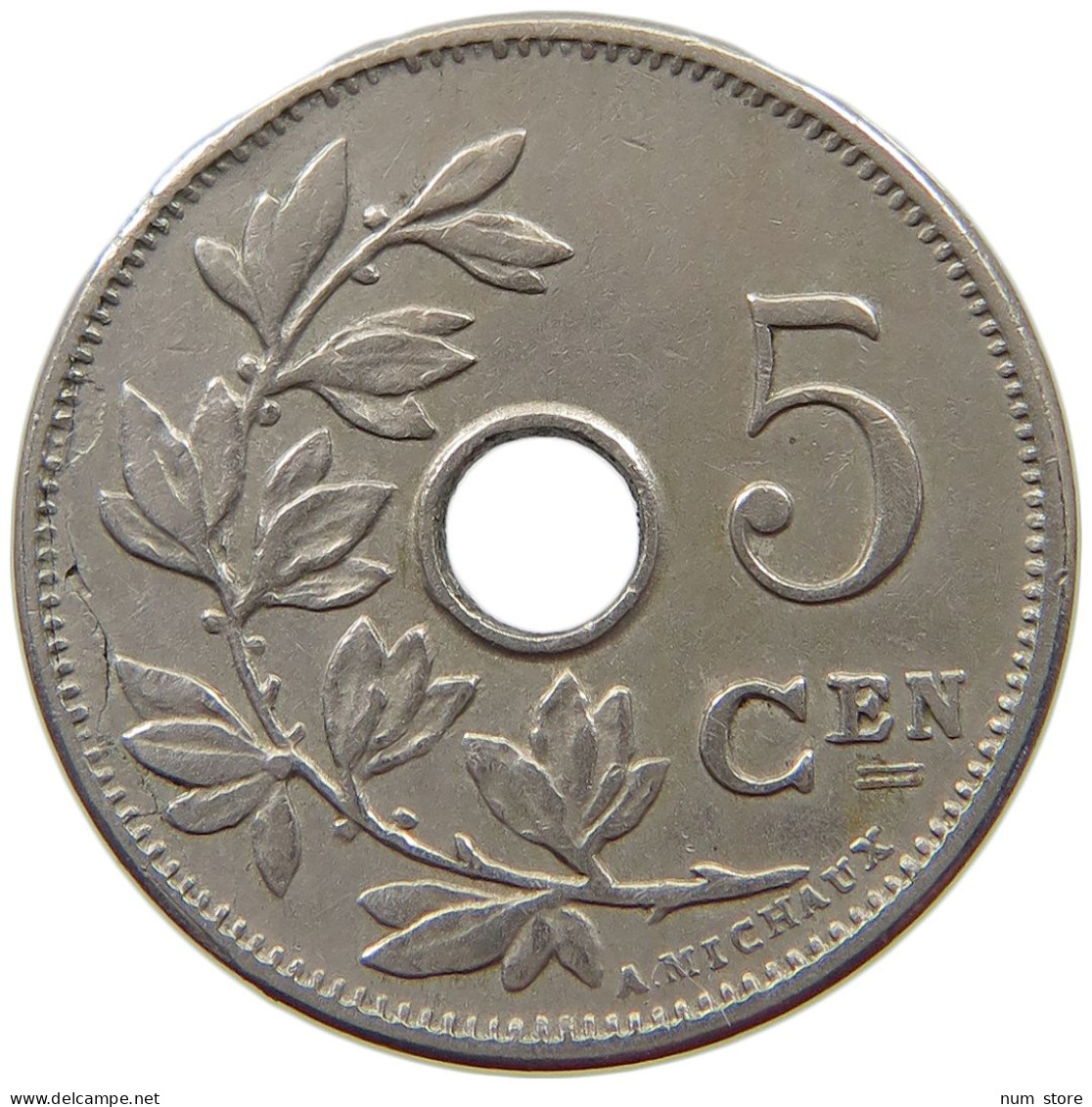 BELGIUM 5 CENTIMES 1906 #a017 0569 - 5 Cents