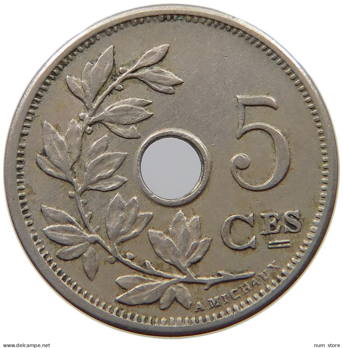 BELGIUM 5 CENTIMES 1905 #a090 0427 - 5 Cents