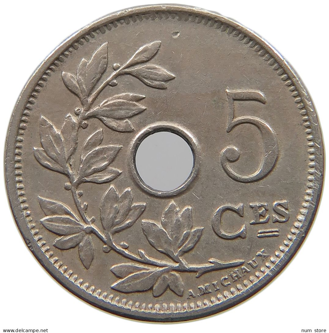 BELGIUM 5 CENTIMES 1905 #a073 0169 - 5 Cents