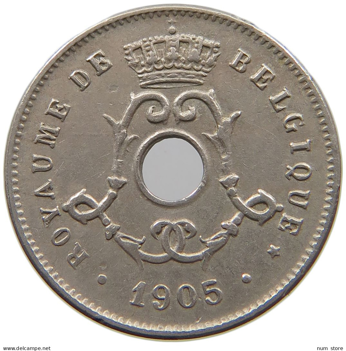 BELGIUM 5 CENTIMES 1905 #a073 0169 - 5 Cents