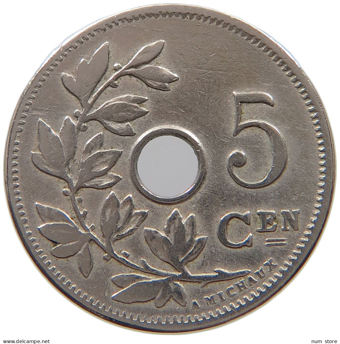 BELGIUM 5 CENTIMES 1906 #a062 0043 - 5 Cent
