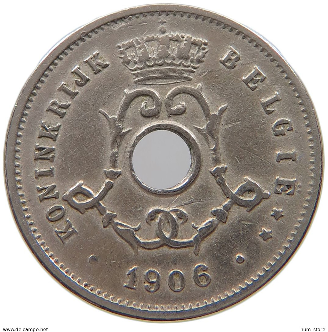 BELGIUM 5 CENTIMES 1906 #a062 0043 - 5 Centimes