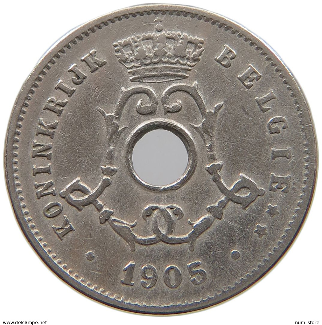 BELGIUM 5 CENTIMES 1905 #a073 0165 - 5 Cents