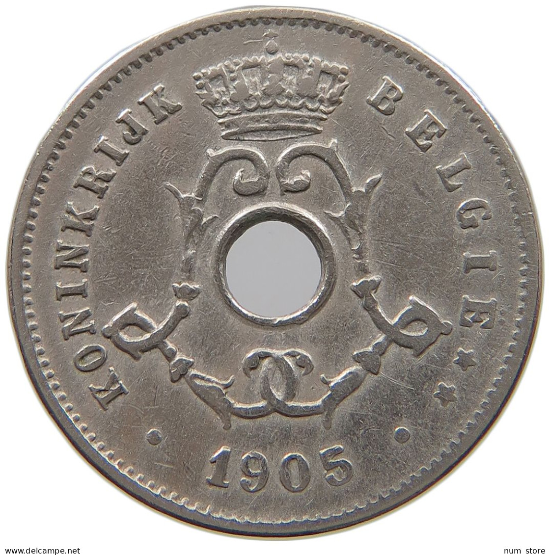 BELGIUM 5 CENTIMES 1905 #a073 0165 - 5 Cent