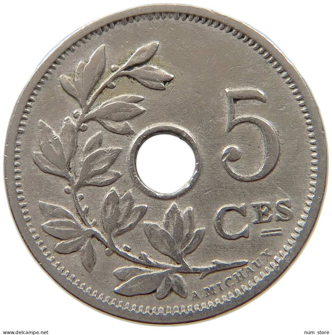 BELGIUM 5 CENTIMES 1905 #a017 1023 - 5 Cents