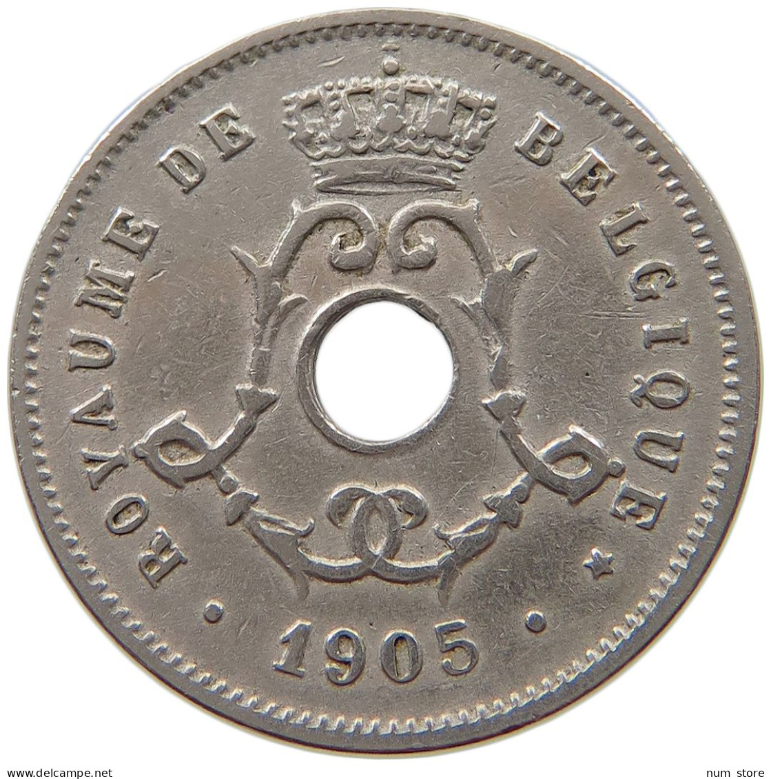 BELGIUM 5 CENTIMES 1905 #a017 1023 - 5 Cents