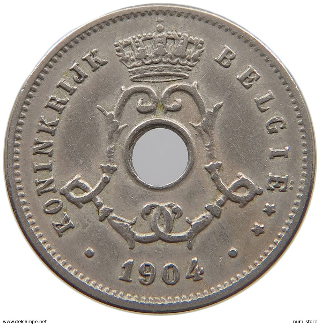 BELGIUM 5 CENTIMES 1904 #a073 0179 - 5 Cent