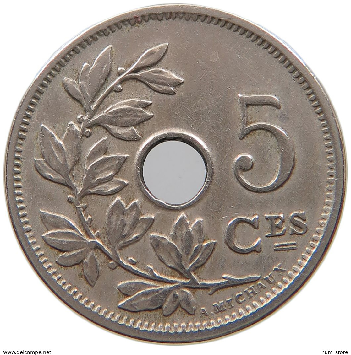 BELGIUM 5 CENTIMES 1905 #a046 0643 - 5 Cents