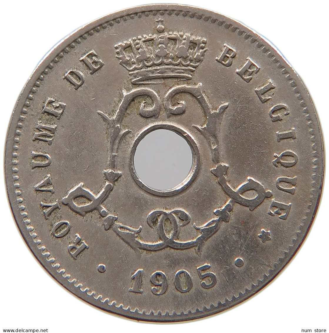 BELGIUM 5 CENTIMES 1905 #a046 0643 - 5 Cent