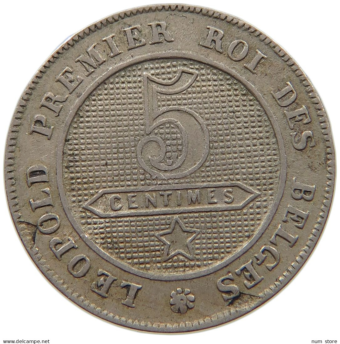 BELGIUM 5 CENTIMES 1863a #c023 0163 - 5 Centimes