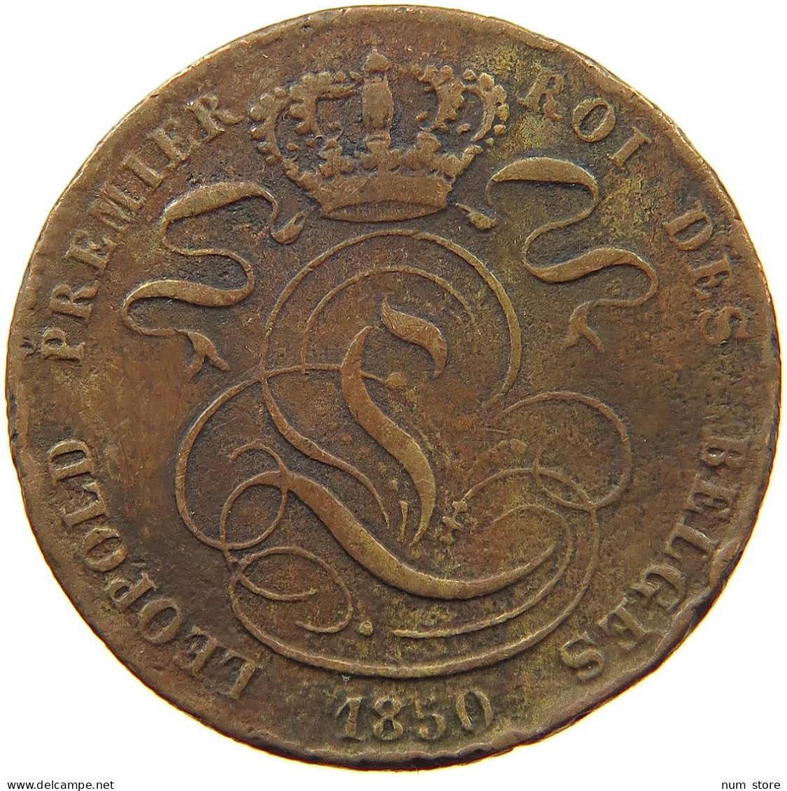 BELGIUM 5 CENTIMES 1850 #a007 0313 - 5 Cent