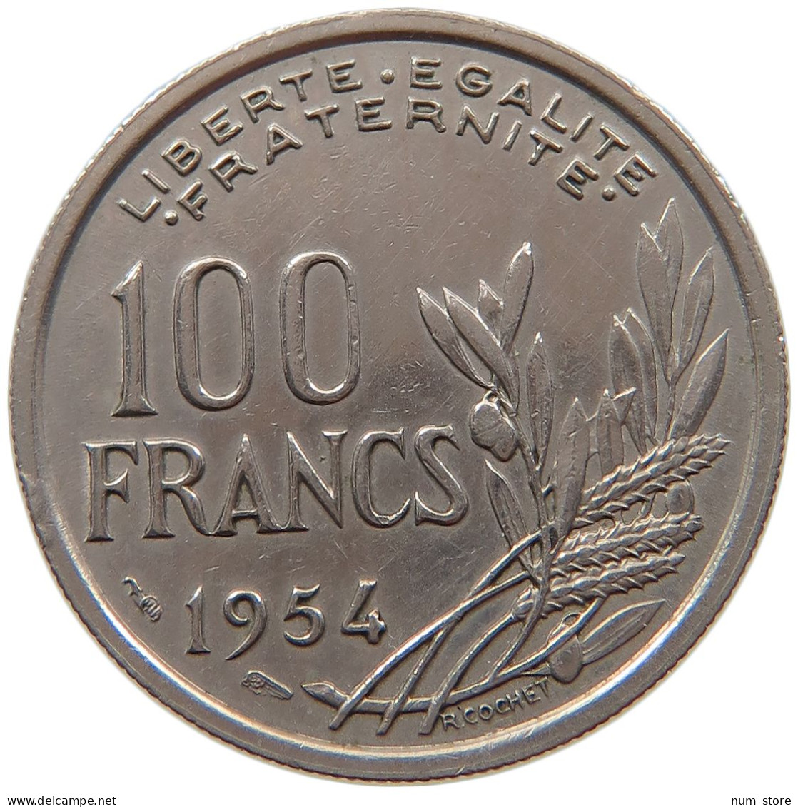 FRANCE 100 FRANCS 1954 #c063 0325 - 100 Francs