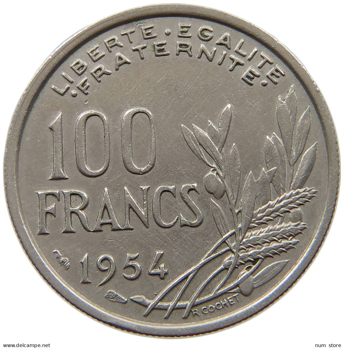 FRANCE 100 FRANCS 1954 #a089 0615 - 100 Francs