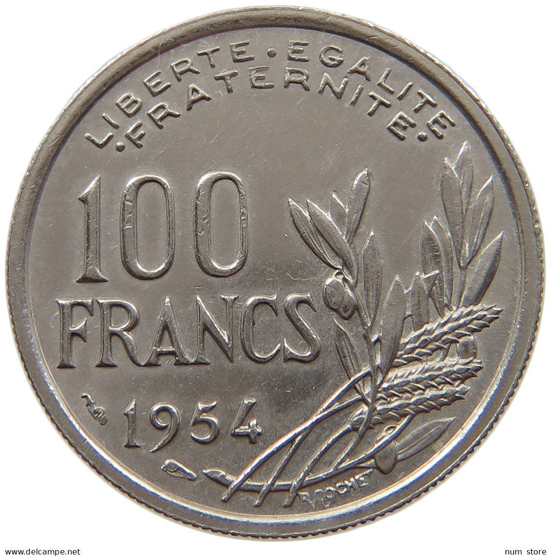 FRANCE 100 FRANCS 1954 #a043 0365 - 100 Francs