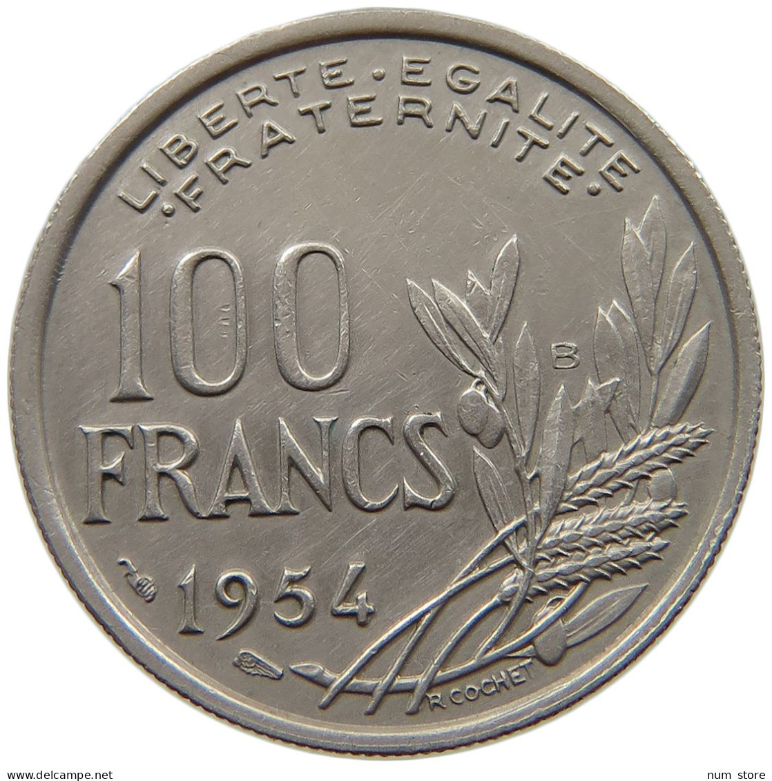 FRANCE 100 FRANCS 1954 B #a089 0627 - 100 Francs