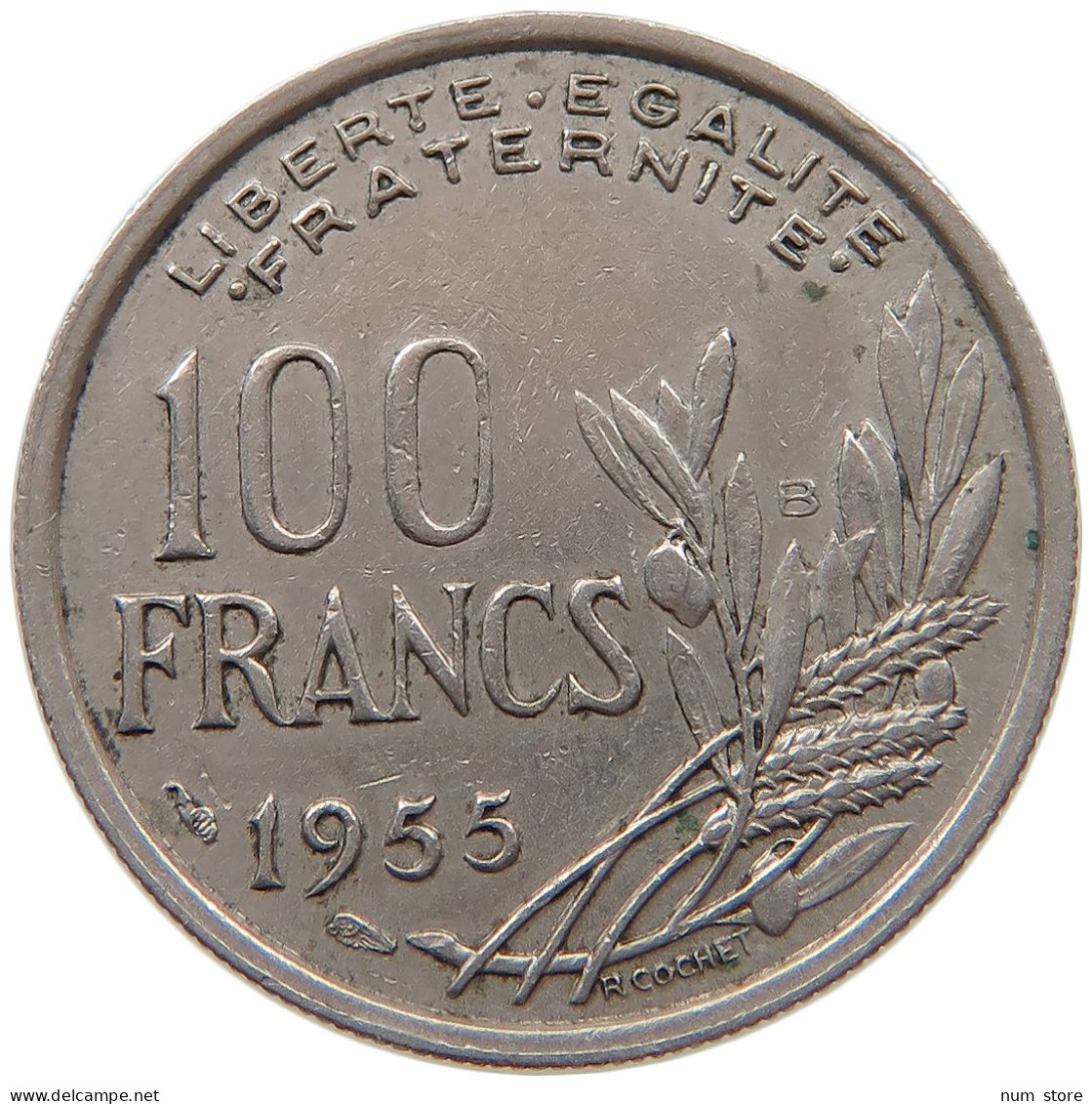 FRANCE 100 FRANCS 1955 B #s079 0703 - 100 Francs