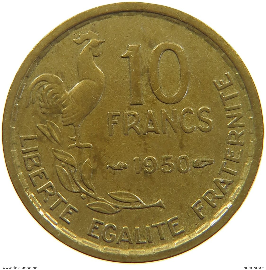 FRANCE 10 FRANCS 1950 #a060 0099 - 10 Francs