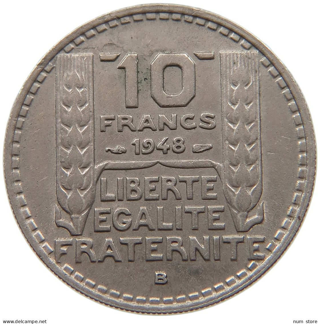 FRANCE 10 FRANCS 1948 B #s079 0743 - 10 Francs