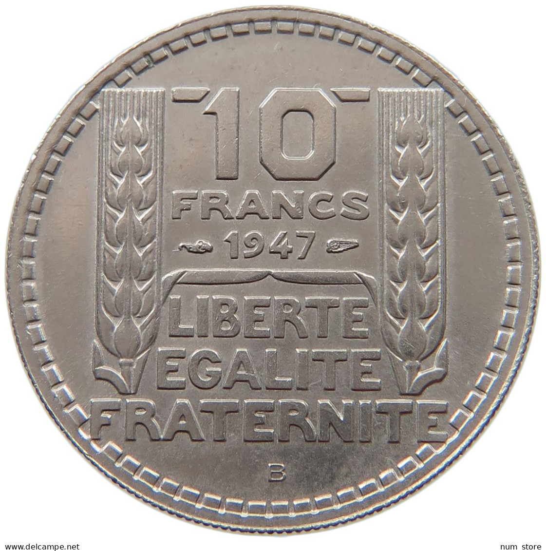 FRANCE 10 FRANCS 1947 B #a014 0849 - 10 Francs