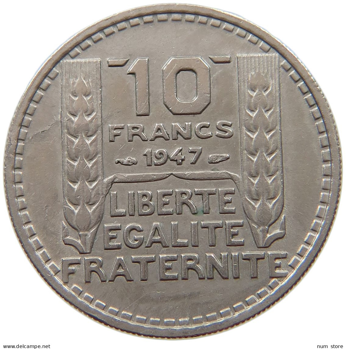 FRANCE 10 FRANCS 1947 #a014 0851 - 10 Francs