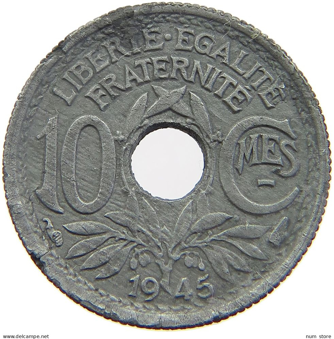 FRANCE 10 CENTIMES 1945 #a074 0381 - 10 Centimes