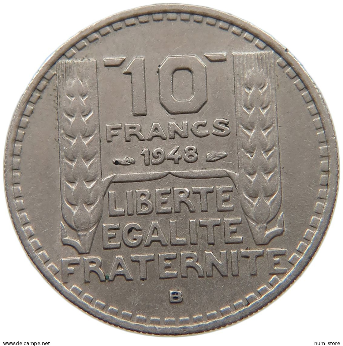 FRANCE 10 FRANCS 1948 B #s079 0753 - 10 Francs