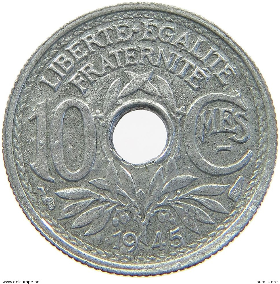 FRANCE 10 CENTIMES 1945 #a035 0539 - 10 Centimes