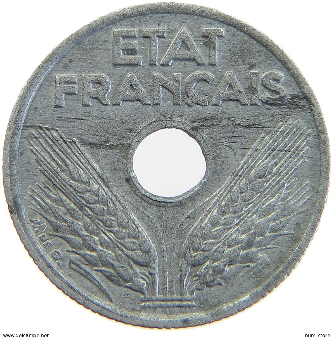 FRANCE 10 CENTIMES 1943 TOP #a068 0477 - 10 Centimes