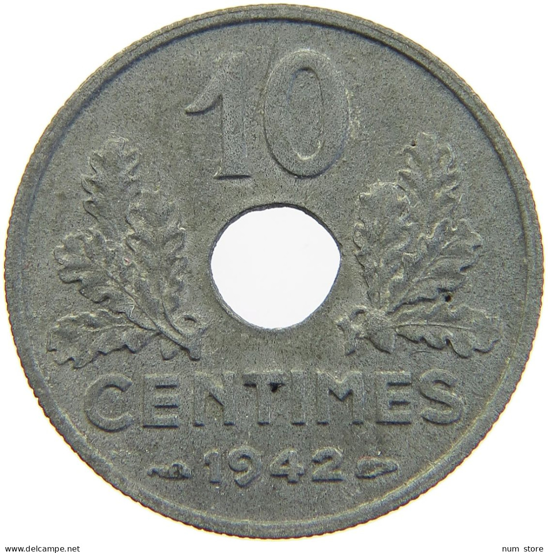 FRANCE 10 CENTIMES 1942 #c019 0533 - 10 Centimes