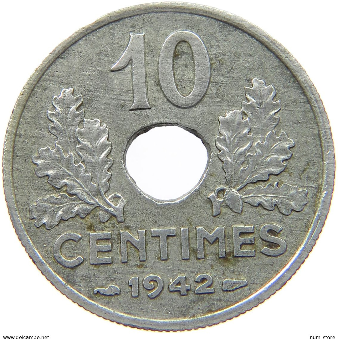 FRANCE 10 CENTIMES 1942 #c020 0435 - 10 Centimes