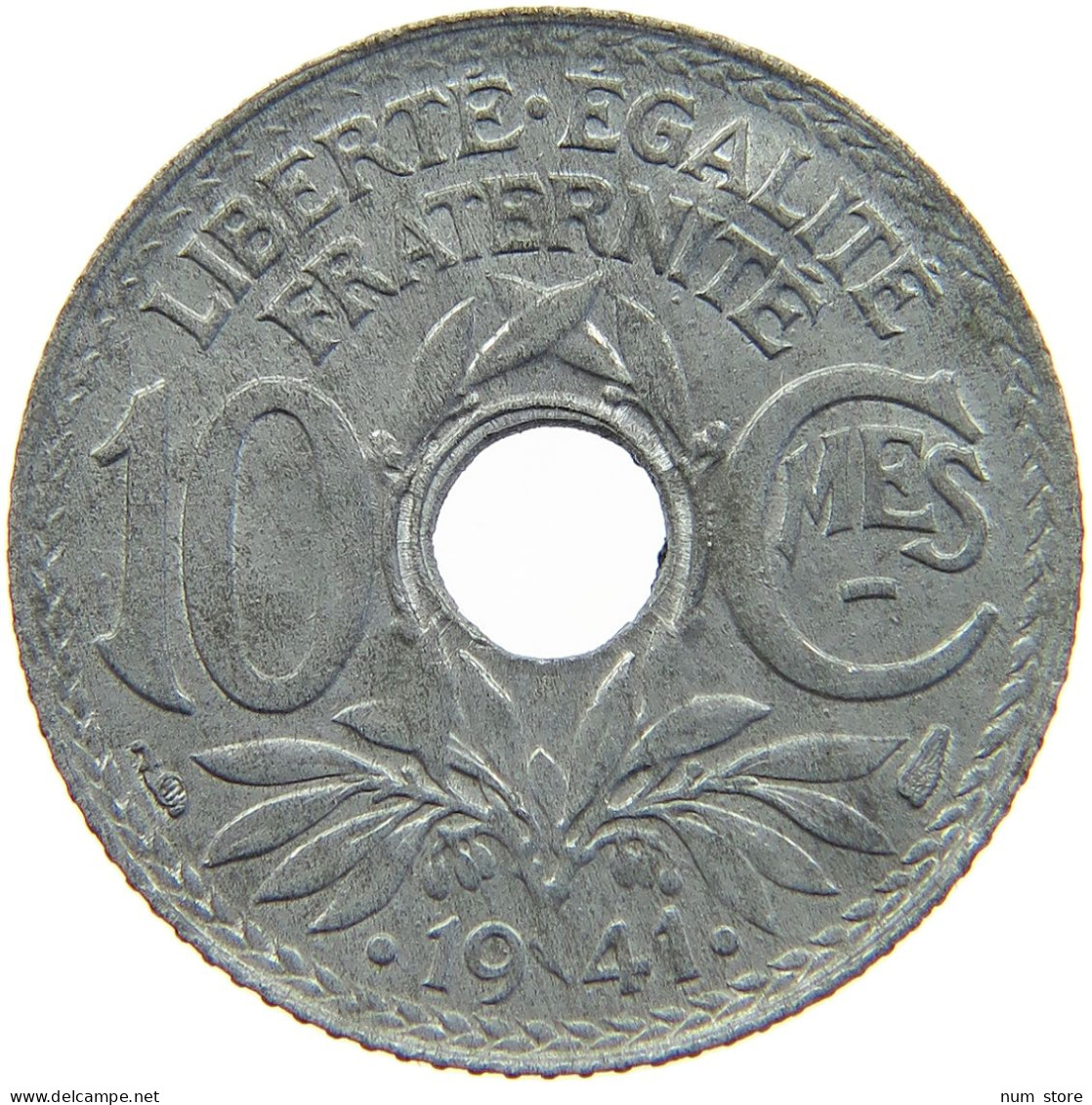 FRANCE 10 CENTIMES 1941 TOP #c029 0257 - 10 Centimes