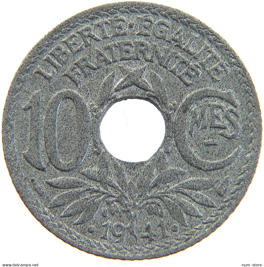 FRANCE 10 CENTIMES 1941 #c041 0259 - 10 Centimes