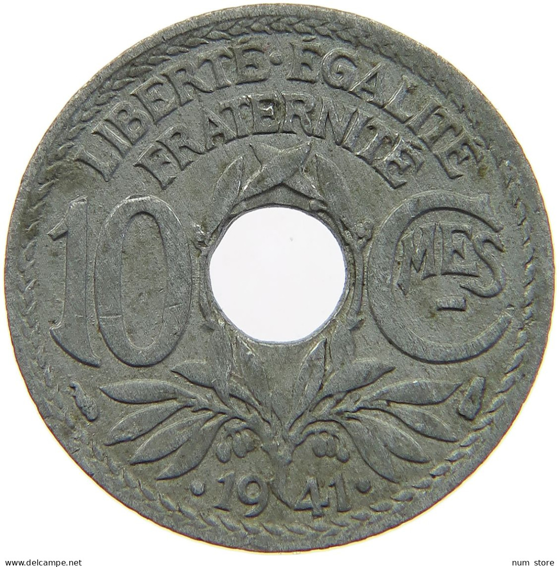 FRANCE 10 CENTIMES 1941 #a049 0611 - 10 Centimes